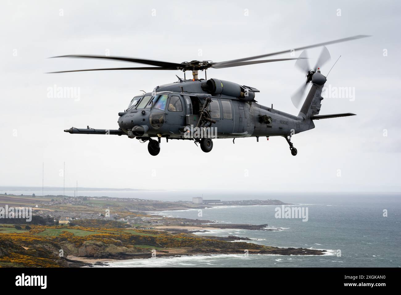 Un elicottero HH-60G Pavehawk della United States Air Force. Foto Stock