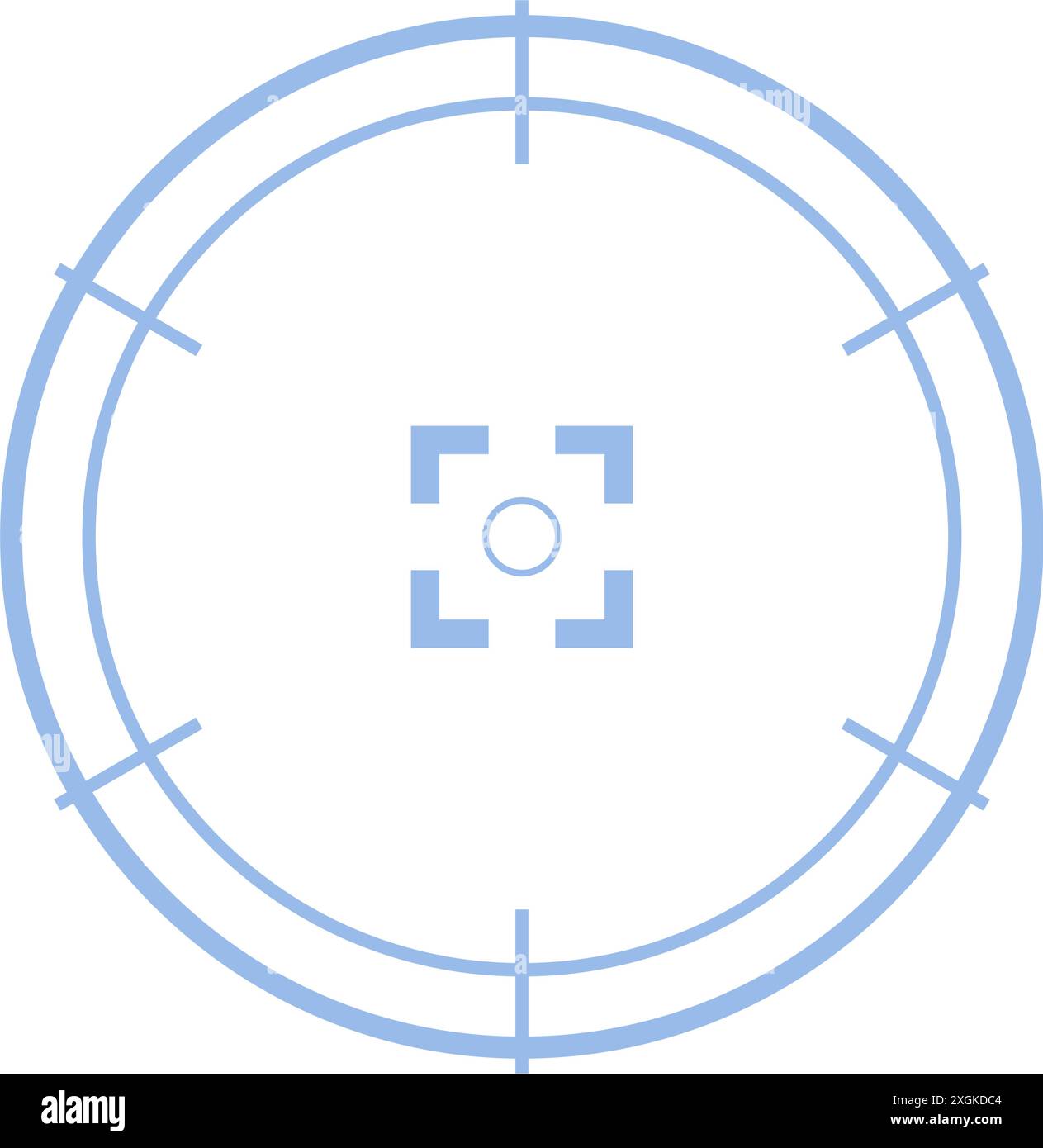illustrazione del vettore di cartoni animati di aim futuristica tecnologica Illustrazione Vettoriale