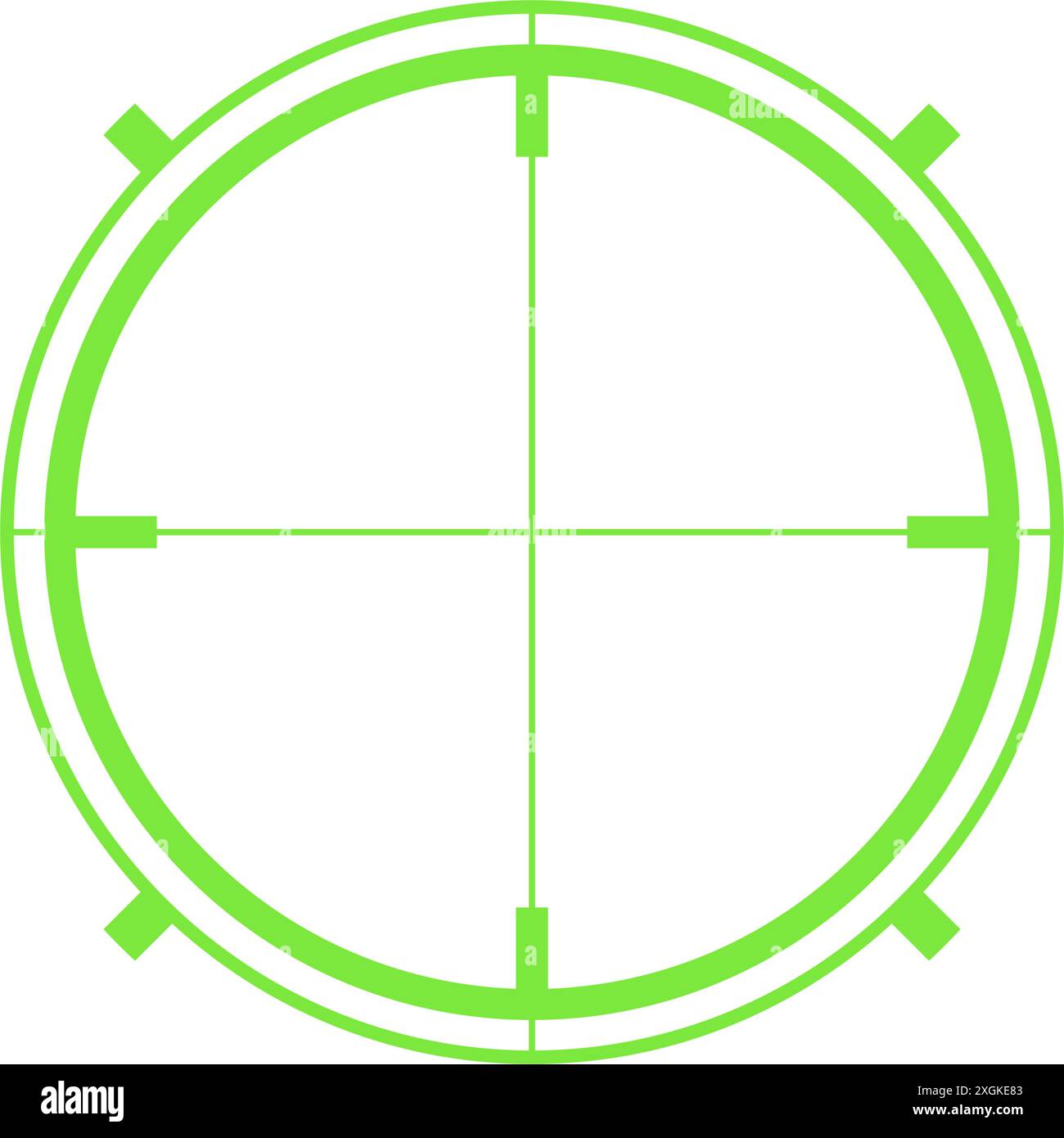 illustrazione vettoriale di cartoni animati aim futuristica dell'interfaccia utente Illustrazione Vettoriale