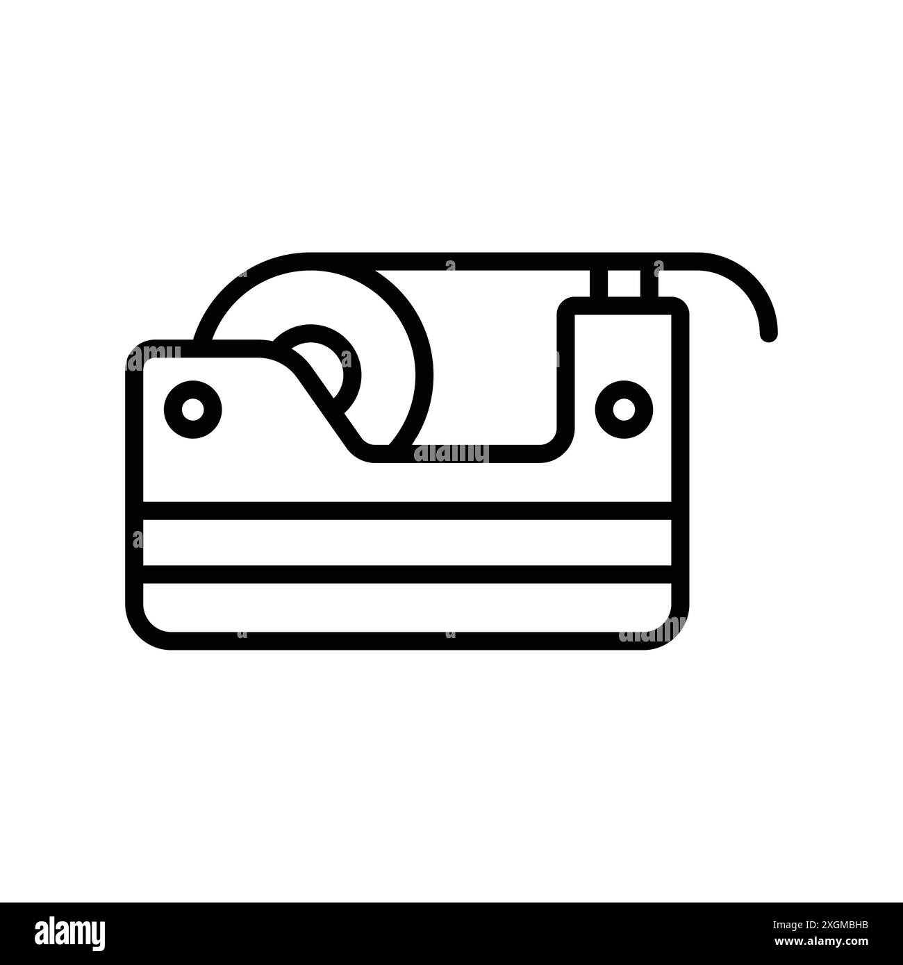 modello di disegno vettoriale icona dispenser nastro su sfondo bianco Illustrazione Vettoriale