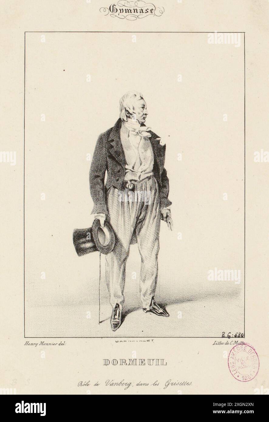 Monnier, Henry Bonaventure (Dessinateur-lithographe)|Motte, Charles-Etienne-Pierre (Imprimeur-litographe) Foto Stock