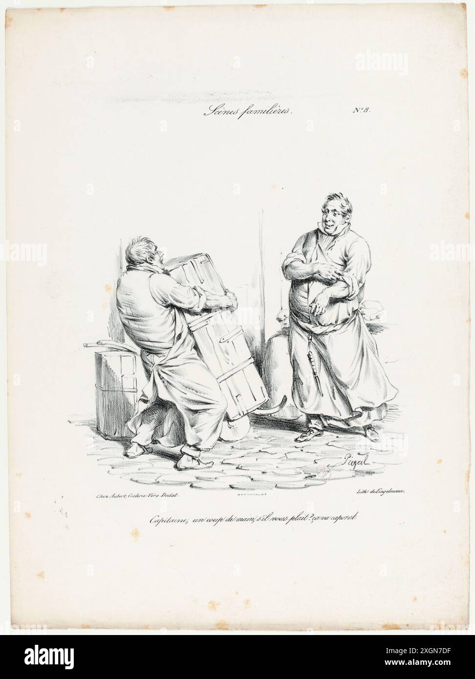 Pigal, Edme-Jean (Dessinateur-lithographe) | Engelmann, Godefroy (Imprimeur-lithographe) | Aubert (Editeur) Foto Stock