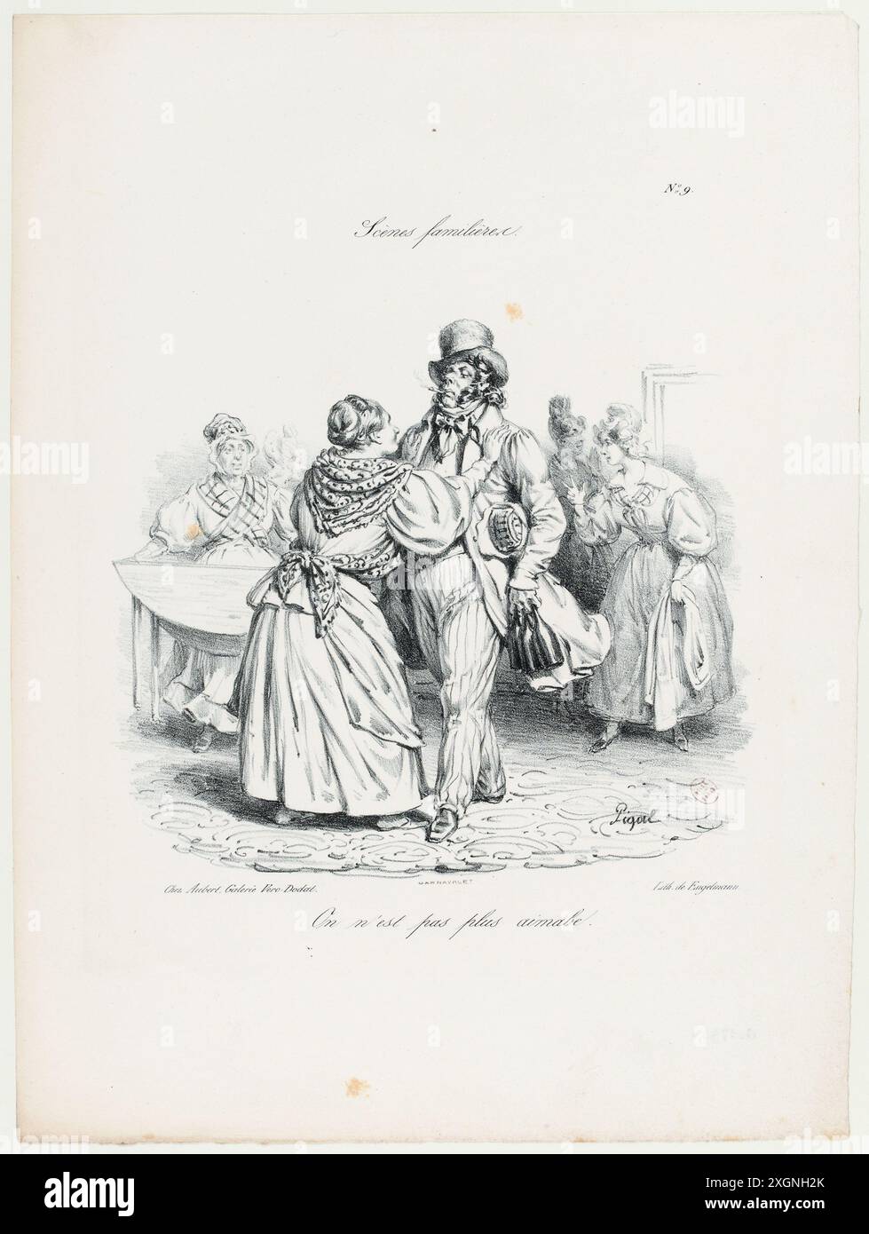 Pigal, Edme-Jean (Dessinateur-lithographe) | Engelmann, Godefroy (Imprimeur-lithographe) | Aubert (Editeur) Foto Stock