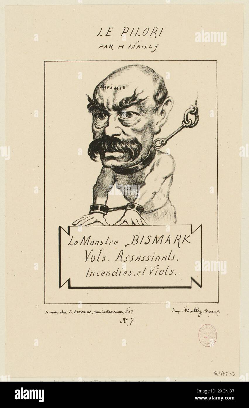 Mailly, Hippolyte(Dessinateur-lithographe)|Mailly(Imprimeur)|Strauss, E. (Editore)|le pilori (editore) Foto Stock