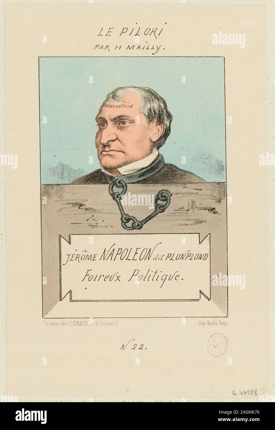 Mailly, Hippolyte(Dessinateur-lithographe)|Mailly(Imprimeur)|Strauss, E. (Editore)|le pilori (editore) Foto Stock