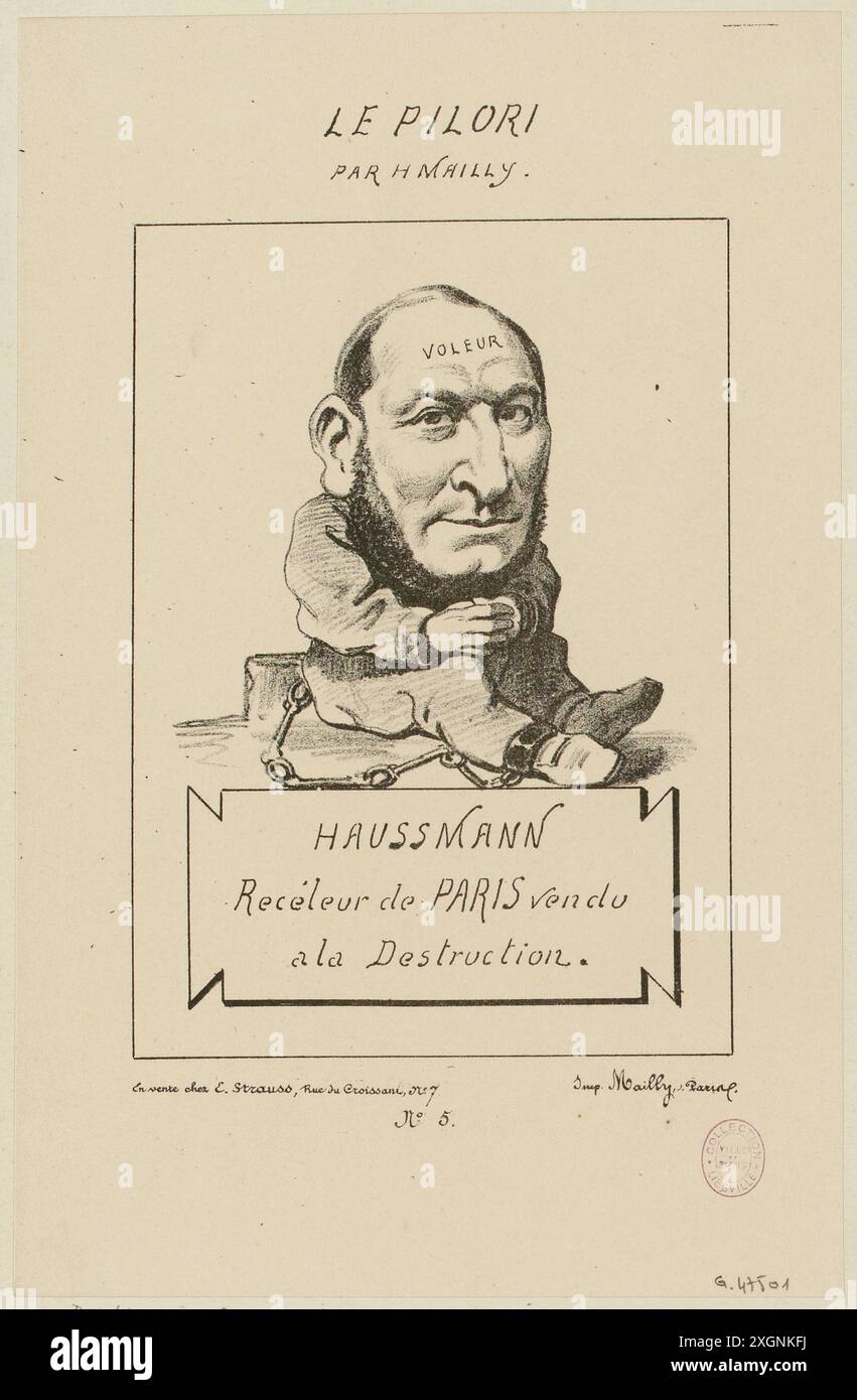Mailly, Hippolyte(Dessinateur-lithographe)|Mailly(Imprimeur)|Strauss, E. (Editore)|le pilori (editore) Foto Stock