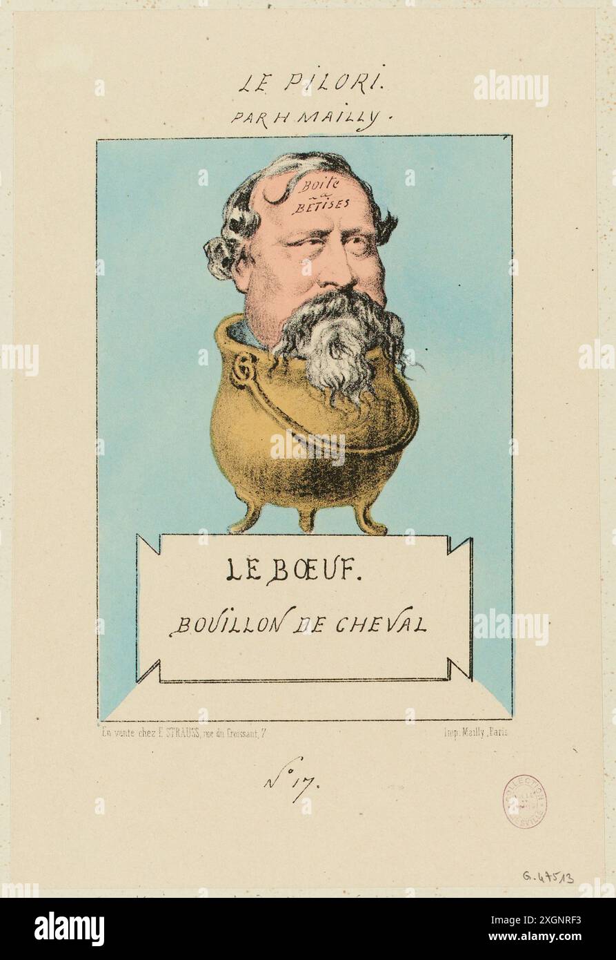 Mailly, Hippolyte(Dessinateur-lithographe)|Mailly(Imprimeur)|Strauss, E. (Editore)|le pilori (editore) Foto Stock