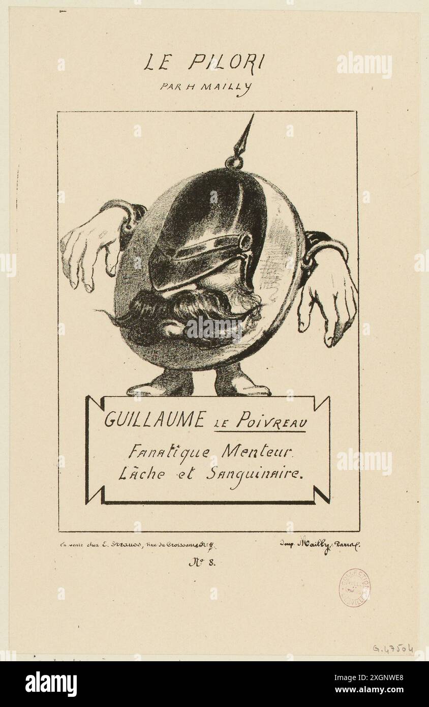Mailly, Hippolyte(Dessinateur-lithographe)|Mailly(Imprimeur)|Strauss, E. (Editore)|le pilori (editore) Foto Stock