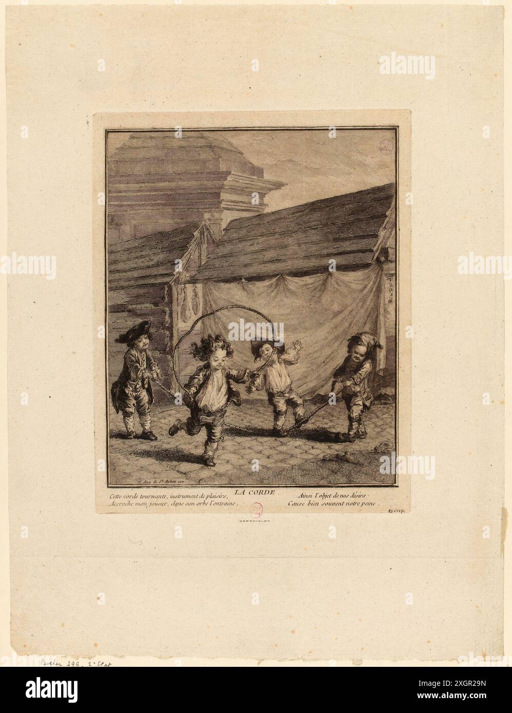 Tilliard, Jean-Baptiste (Graveur) | Saint-Aubin, Augustin de (Dessinateur) | Saint-Aubin, Augustin de (Marchand d'estampes) Foto Stock