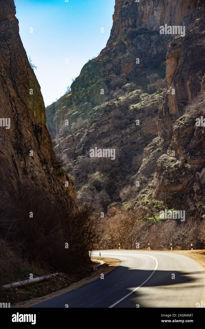 Armenia, viaggio su strada tra i monti Armeniam Foto Stock
