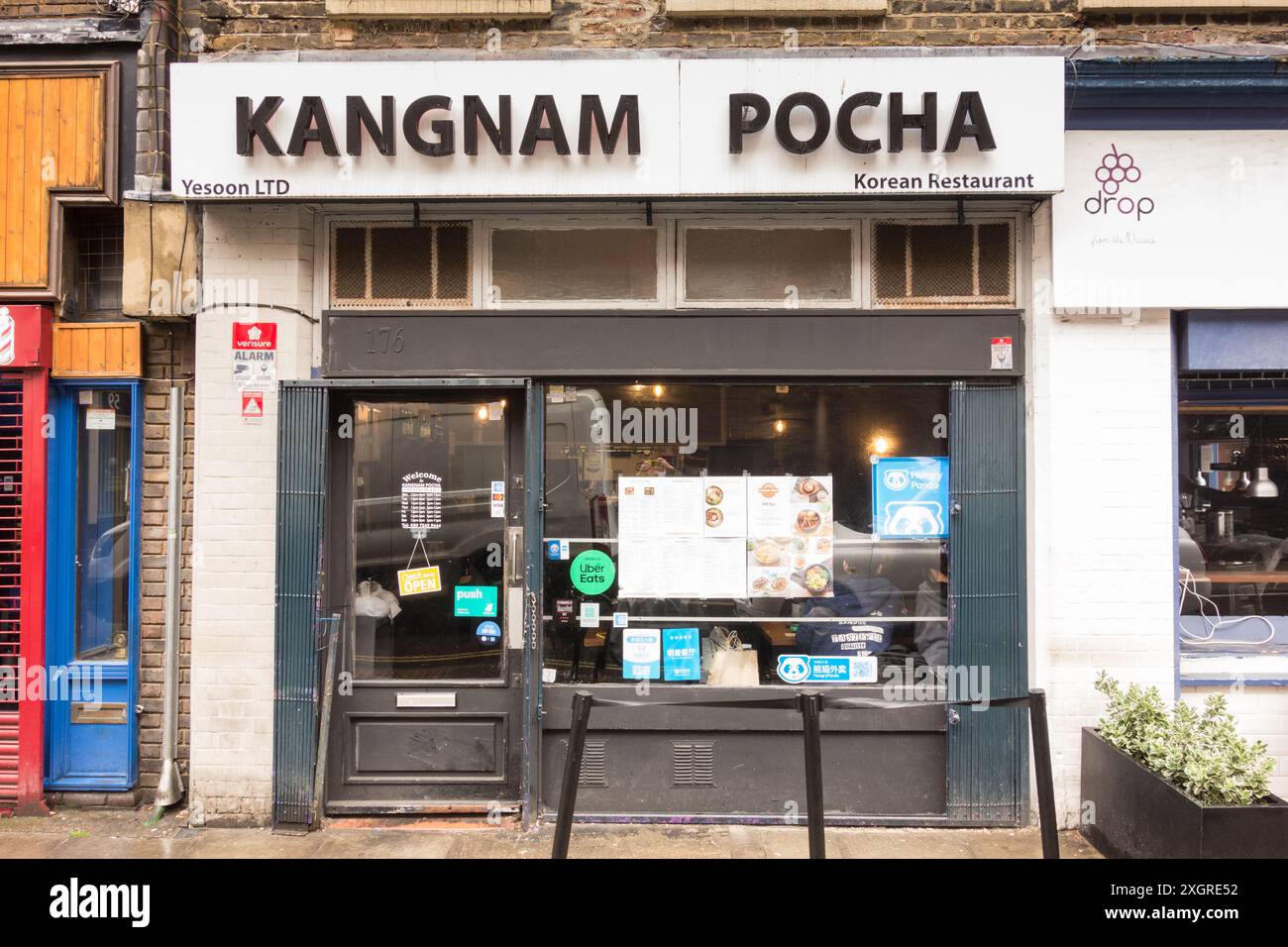 Kangnam Pocha, ristorante coreano, Drury Lane, Londra, Inghilterra, ristorante coreano, Drury Lane, Londra, Inghilterra, Regno Unito Foto Stock