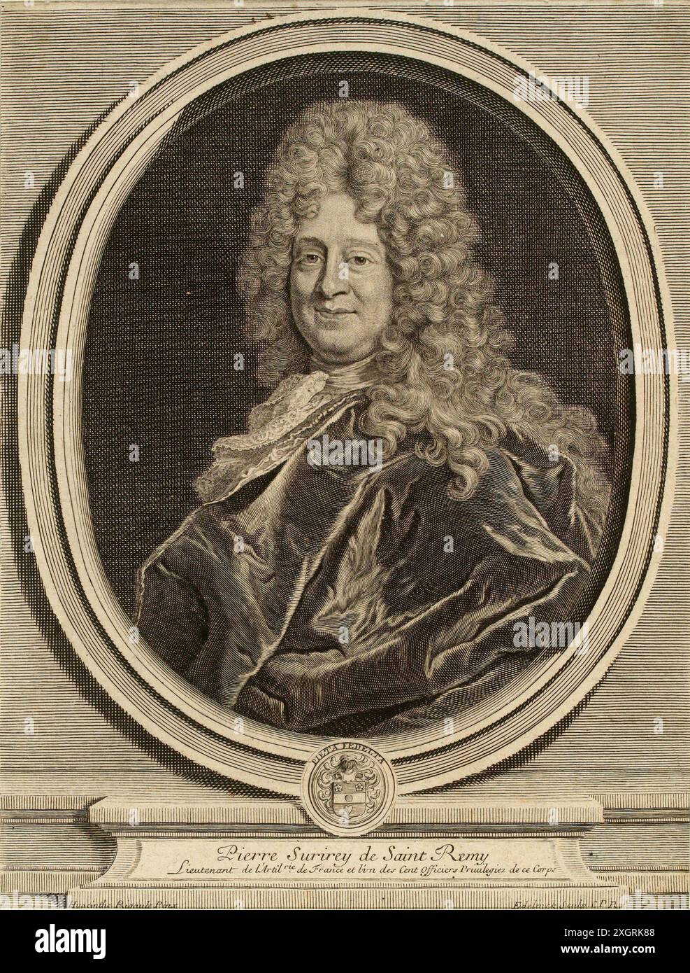 Edelinck, Gérard (Graveur)|Rigaud, Hyacinthe FrancoisRigaud, Hyacinthe Francois (Auteur du modèle) Foto Stock