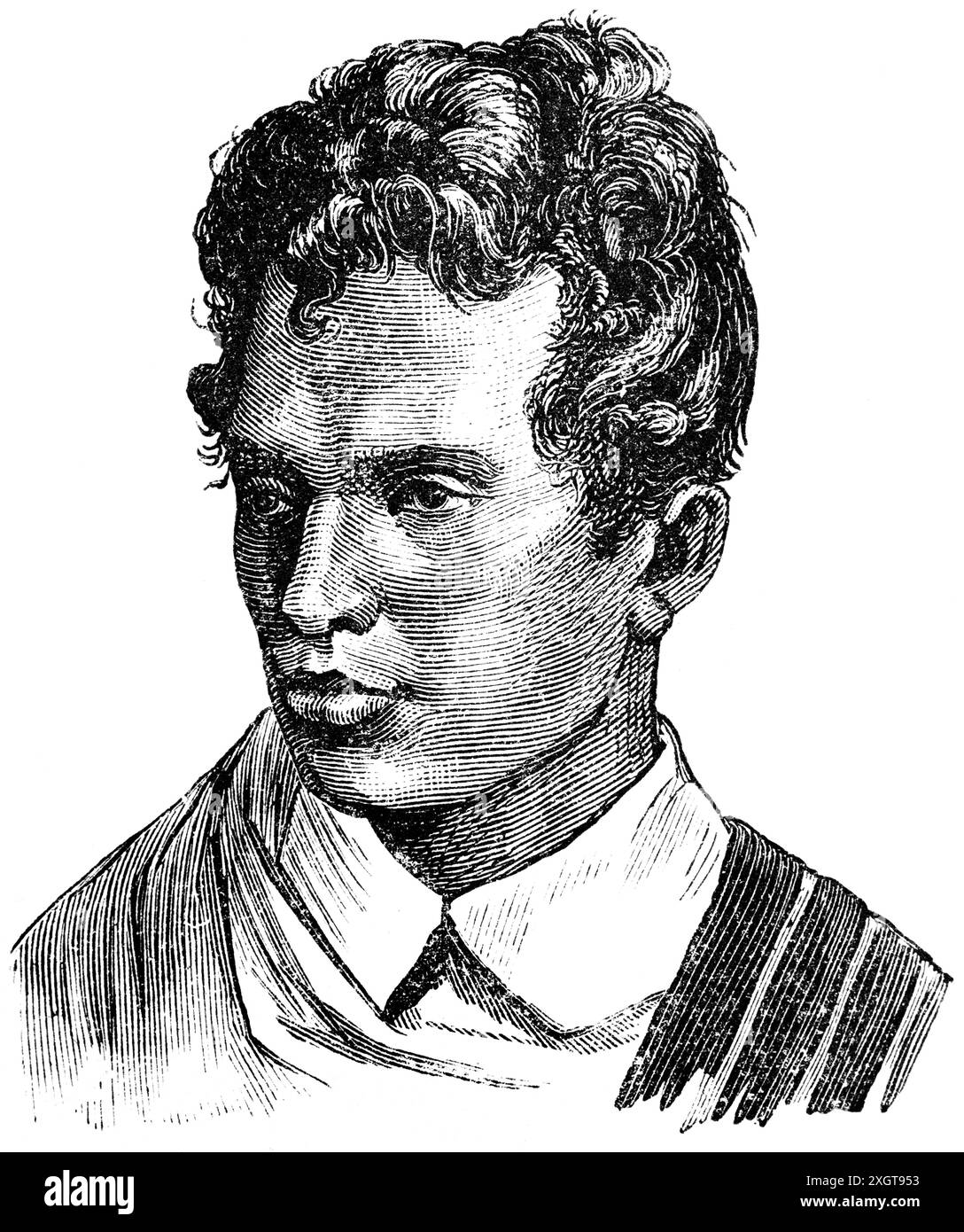 Un Hova sul Madagascar, persona multietnica, qui di origine europea e africana, illustrazione storica 1886 Foto Stock