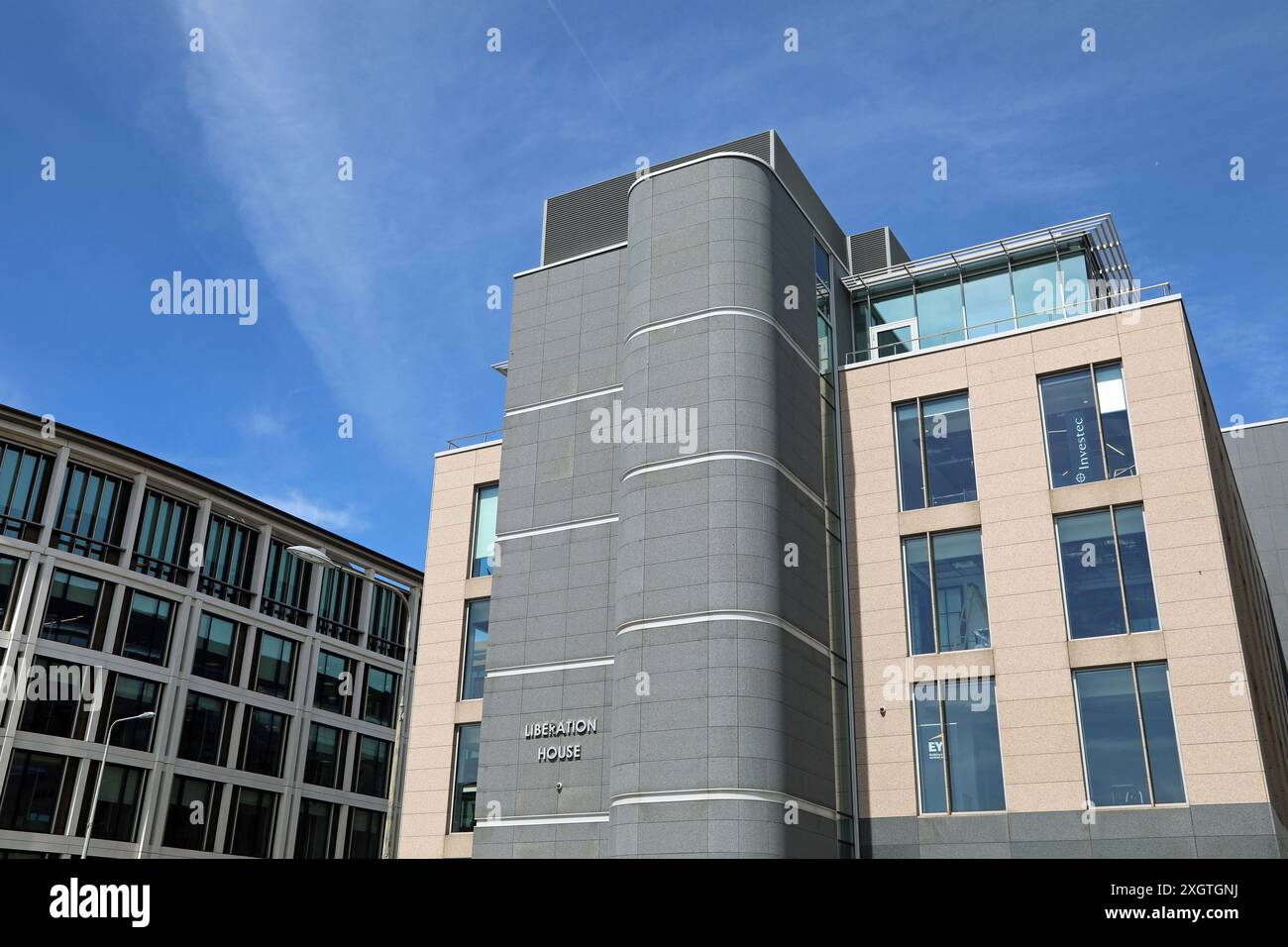 Business Park a Saint Helier nel Jersey Foto Stock