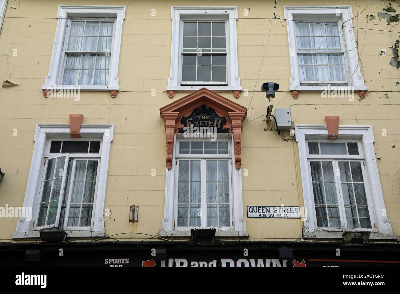 L'Exeter Inn in Queen Street a Saint Helier Foto Stock