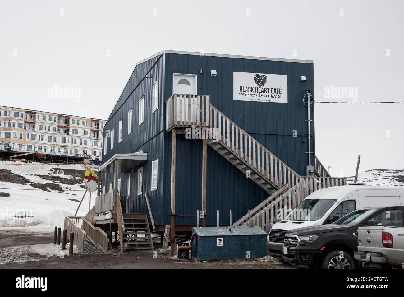 Black Heart Cafe in Masak Court a Iqaluit, Nunavut, Canada Foto Stock