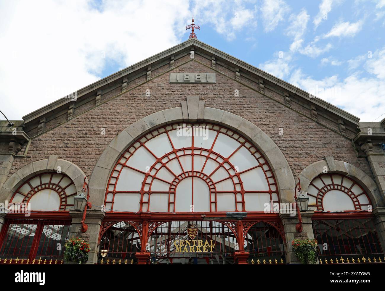 Mercato vittoriano a Saint Helier, Jersey Foto Stock