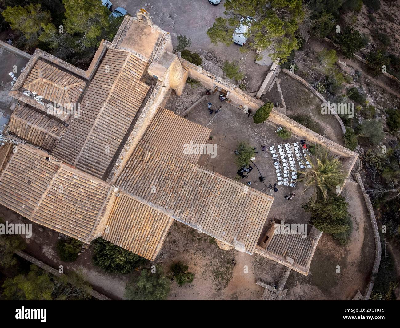 Santuario di consolazione, Alqueria Blanca, Santanyí, Maiorca, Isole Baleari, Spagna Foto Stock