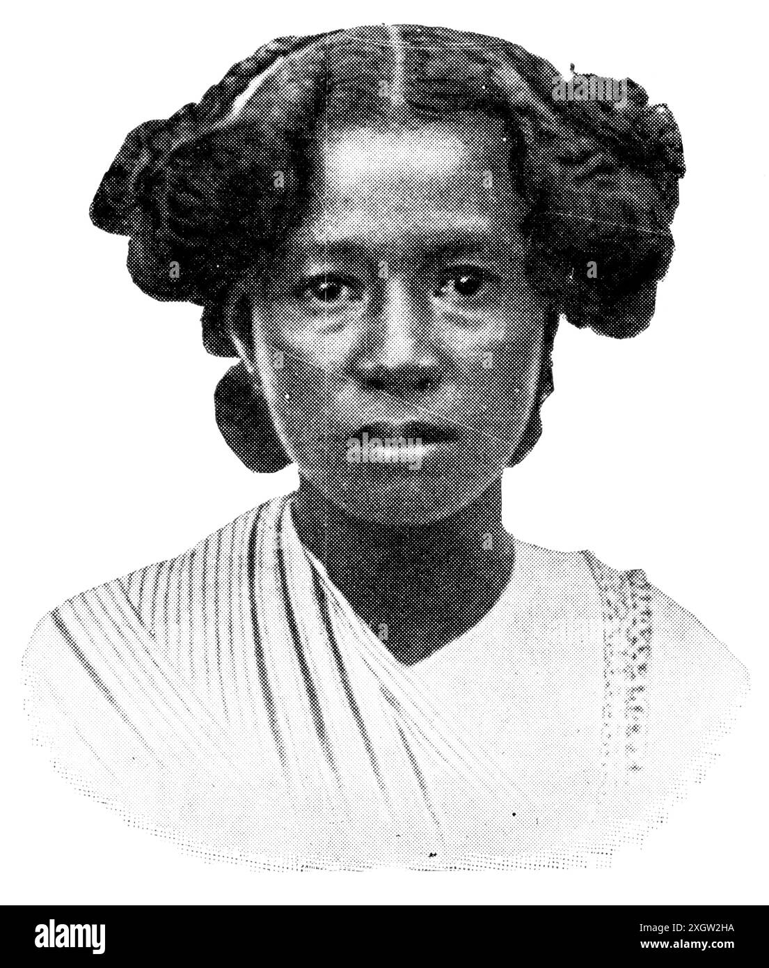 Popoli africani. I ritratti dei Sakalava sono un gruppo etnico del Madagascar. Pubblicazione della "Meyers encyclopedia", Vol. 7, Lipsia, Germania, 1910 Foto Stock