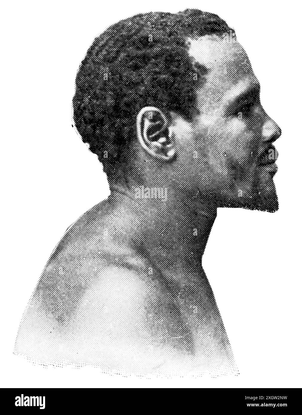 Popoli africani. Il ritratto del popolo Ngqika è oggi il Capo Orientale del Sudafrica. Foto Stock