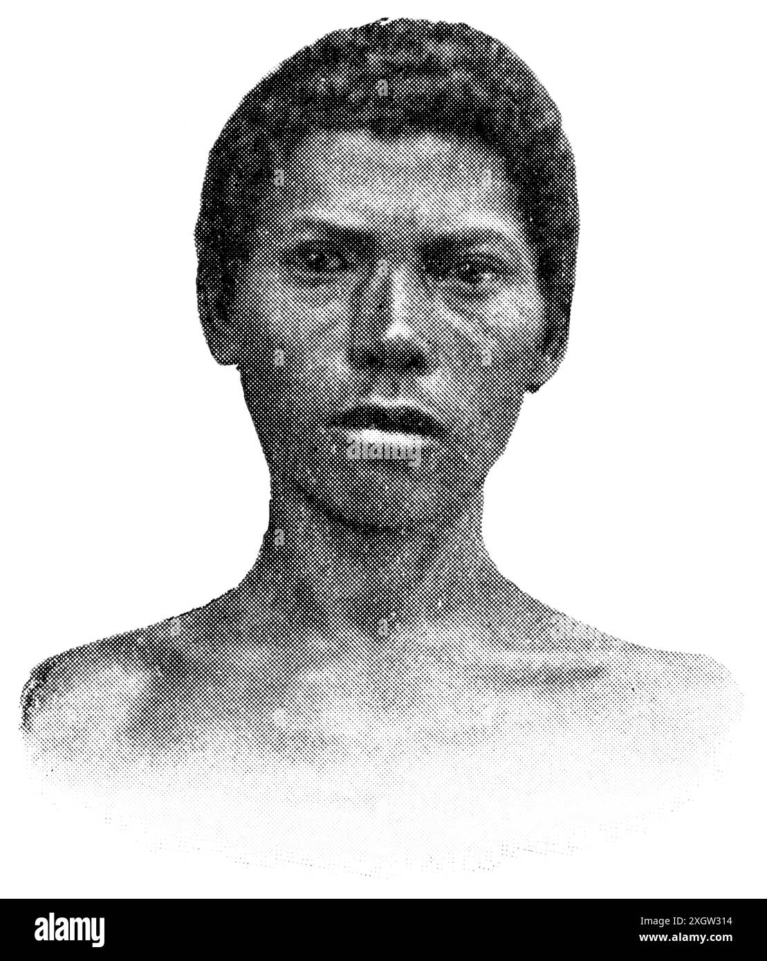 Popoli asiatici. Ritratto di Negrito, sono i gruppi etnici che abitano parti isolate del Sud-est asiatico e delle Isole Andamane. Foto Stock