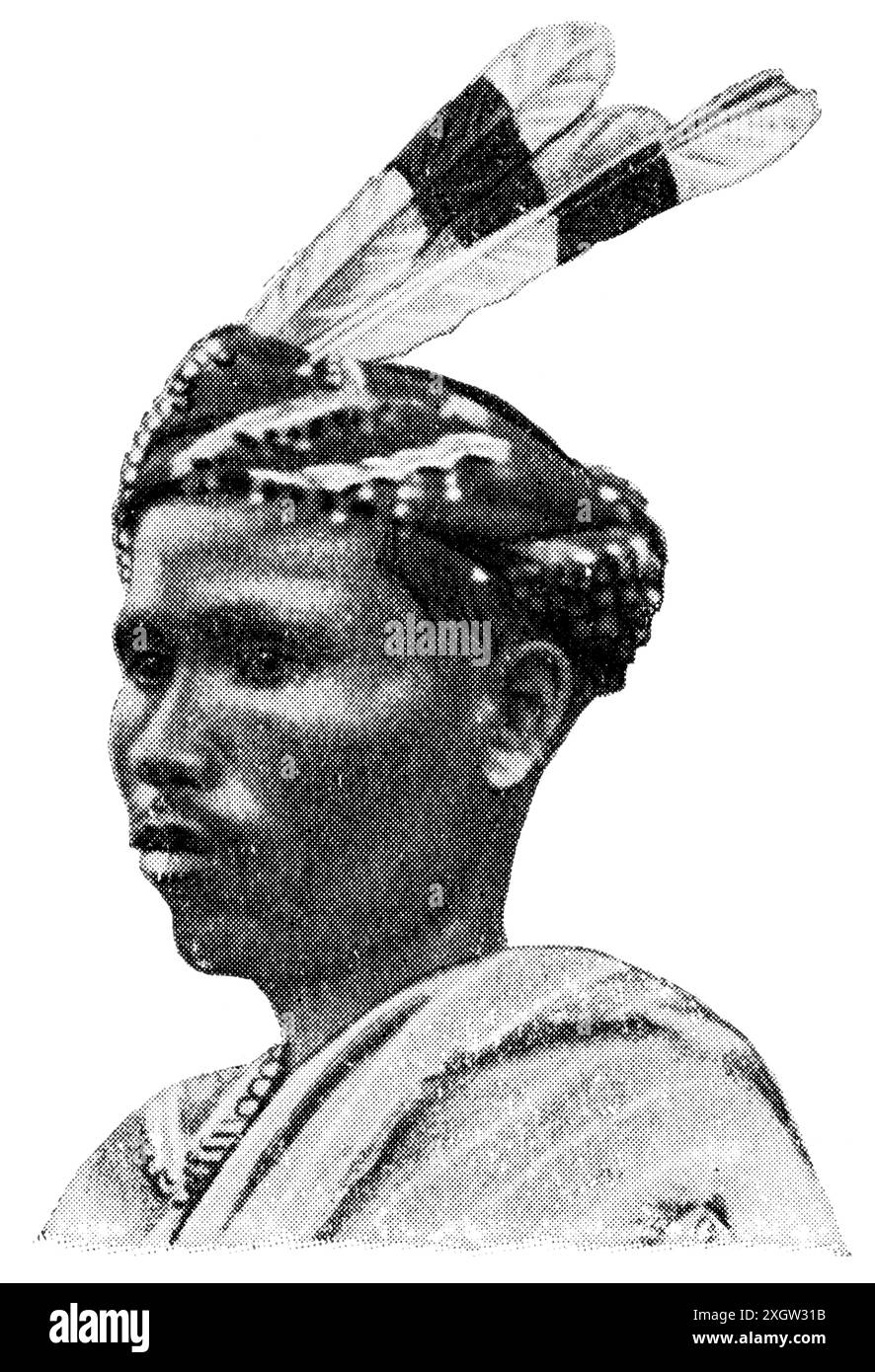 Popoli asiatici. Ritratto di Dayak, sono uno dei gruppi etnici nativi del Borneo. Foto Stock