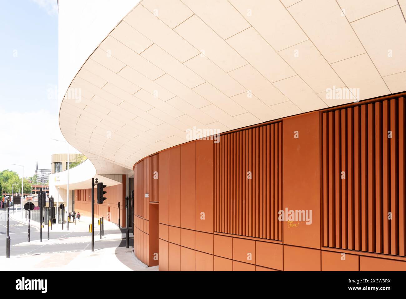 Stazione degli autobus Stockport Interchange. Progetto di rigenerazione. Greater Manchester Regno Unito Foto Stock