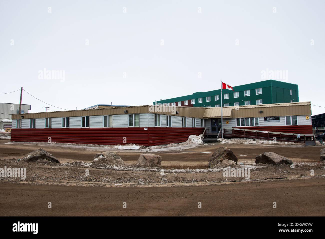 Ufficio regionale di Nunavut su Nunavut Drive a Iqaluit, Nunavut, Canada Foto Stock