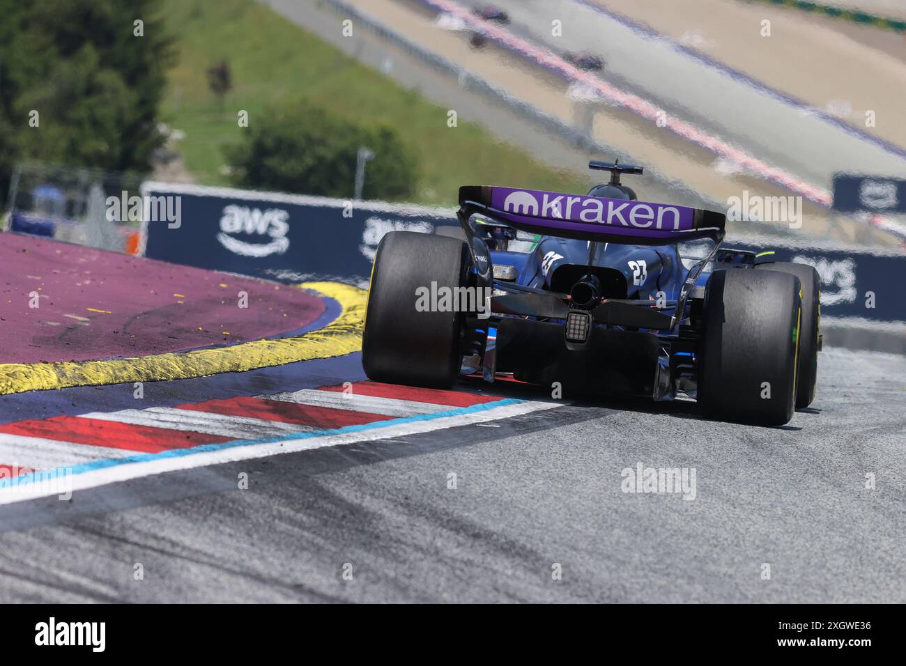 Spielberg, Austria. 29 giugno 2024. Formula 1 Quatar Airlines Austrian Grand Prix al Red Bull Ring, Austria. Nella foto: #23 Alex Albon (THA) della Williams Racing nella Williams FW46 © Piotr Zajac/Alamy Live News Foto Stock