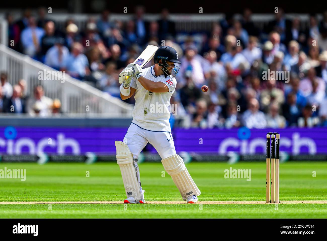 LONDRA, REGNO UNITO. 10 luglio, 24. Ben Duckett dell'Inghilterra in azione durante il primo Rothesay test match tra Inghilterra uomini e Indie occidentali al Lord's Cricket Ground mercoledì 10 luglio 2024 a LONDRA, INGHILTERRA. Crediti: Taka Wu/Alamy Live News Foto Stock