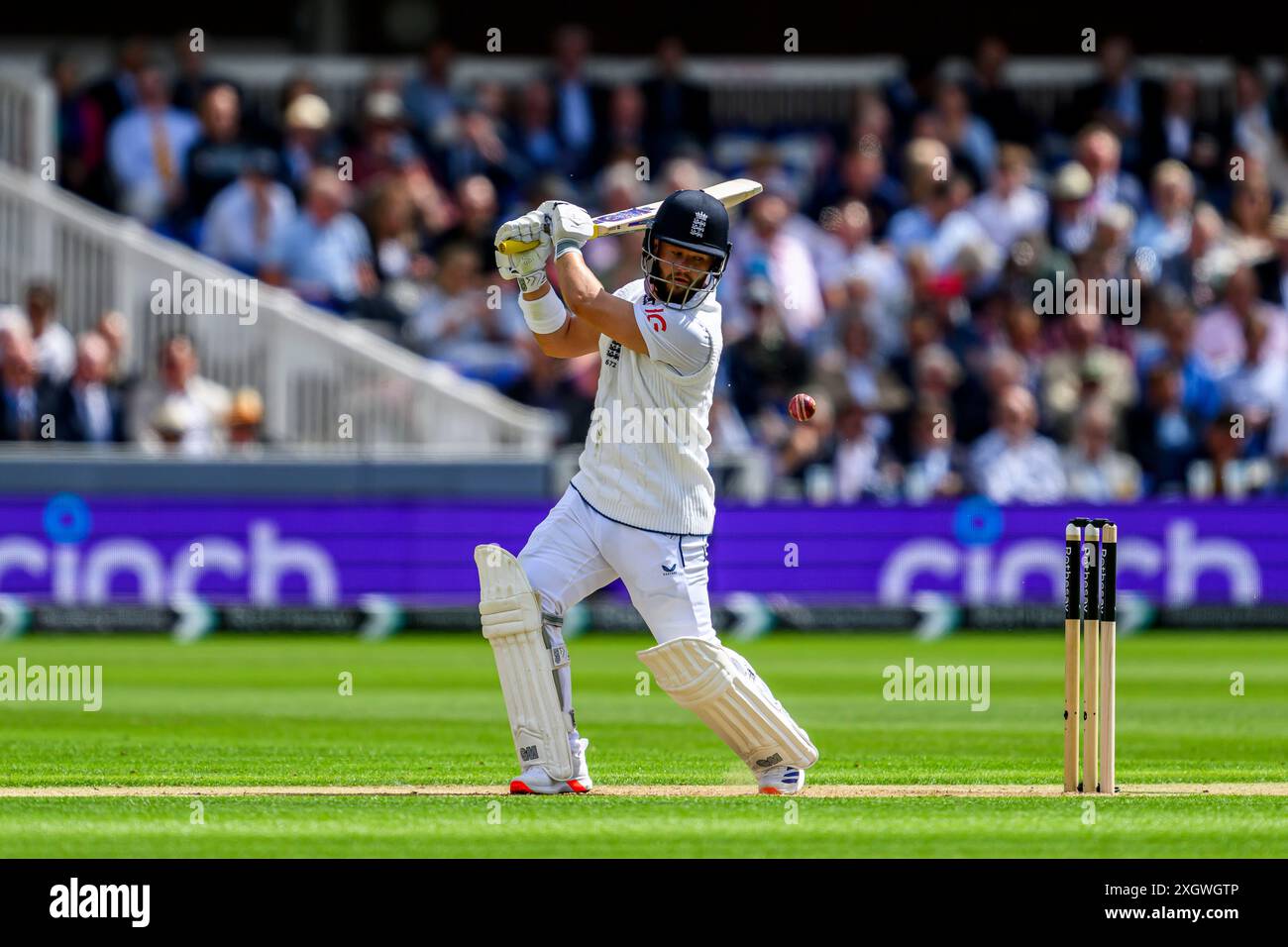 LONDRA, REGNO UNITO. 10 luglio, 24. Ben Duckett dell'Inghilterra in azione durante il primo Rothesay test match tra Inghilterra uomini e Indie occidentali al Lord's Cricket Ground mercoledì 10 luglio 2024 a LONDRA, INGHILTERRA. Crediti: Taka Wu/Alamy Live News Foto Stock