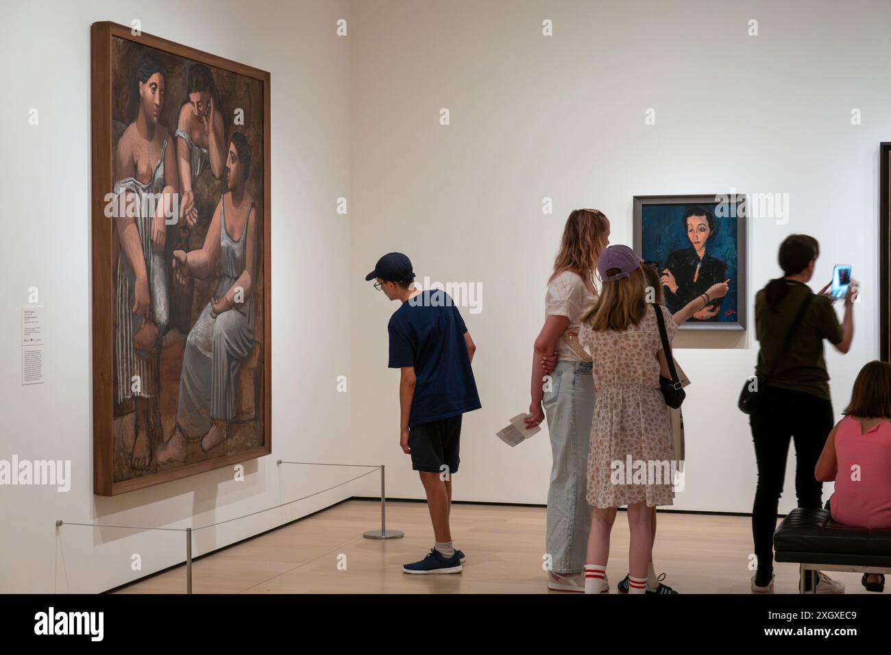 Il Museum of Modern Art è una popolare istituzione culturale di New York, USA 2024 Foto Stock