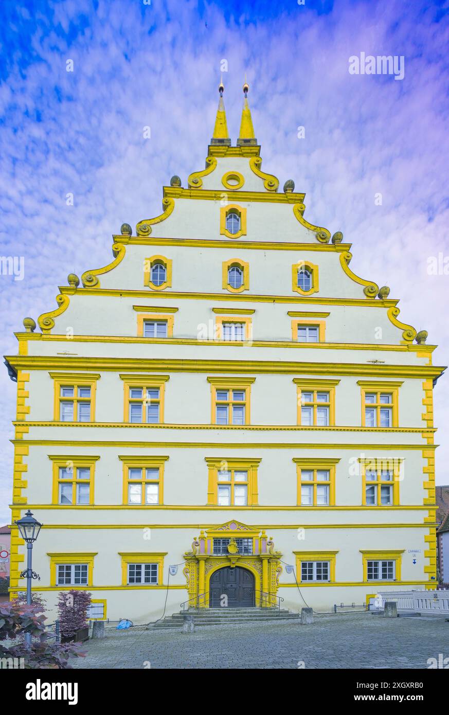 Seinsheimisches Schloss im romantischen Marktbreit Foto Stock