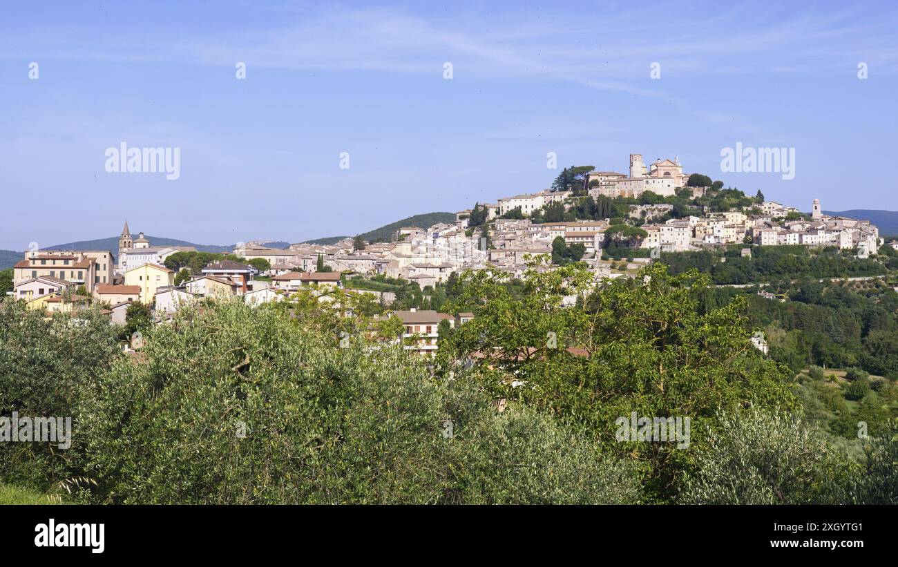 Nucleo storico di Amelia, comune in provincia di Terni, Umbria, Italia, Europa Foto Stock