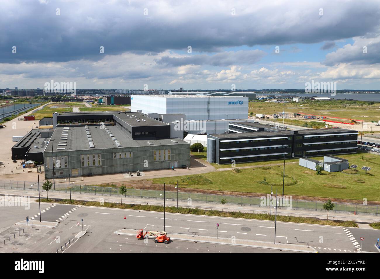 Sede centrale logistica e forniture dell'UNICEF, Copenaghen, Danimarca Foto Stock