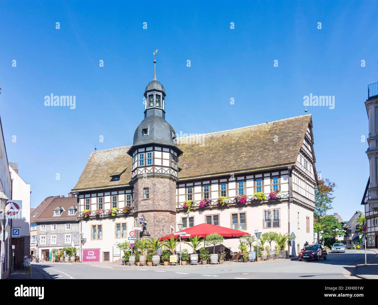 Municipio Höxter Teutoburger Wald Nordrhein-Westfalen, Renania settentrionale Germania Foto Stock