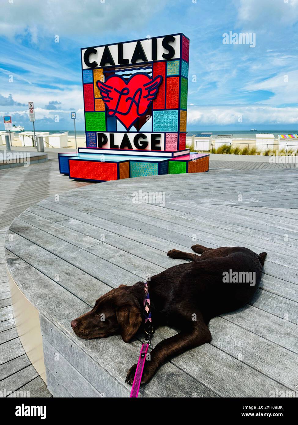 Plage de Calais Foto Stock