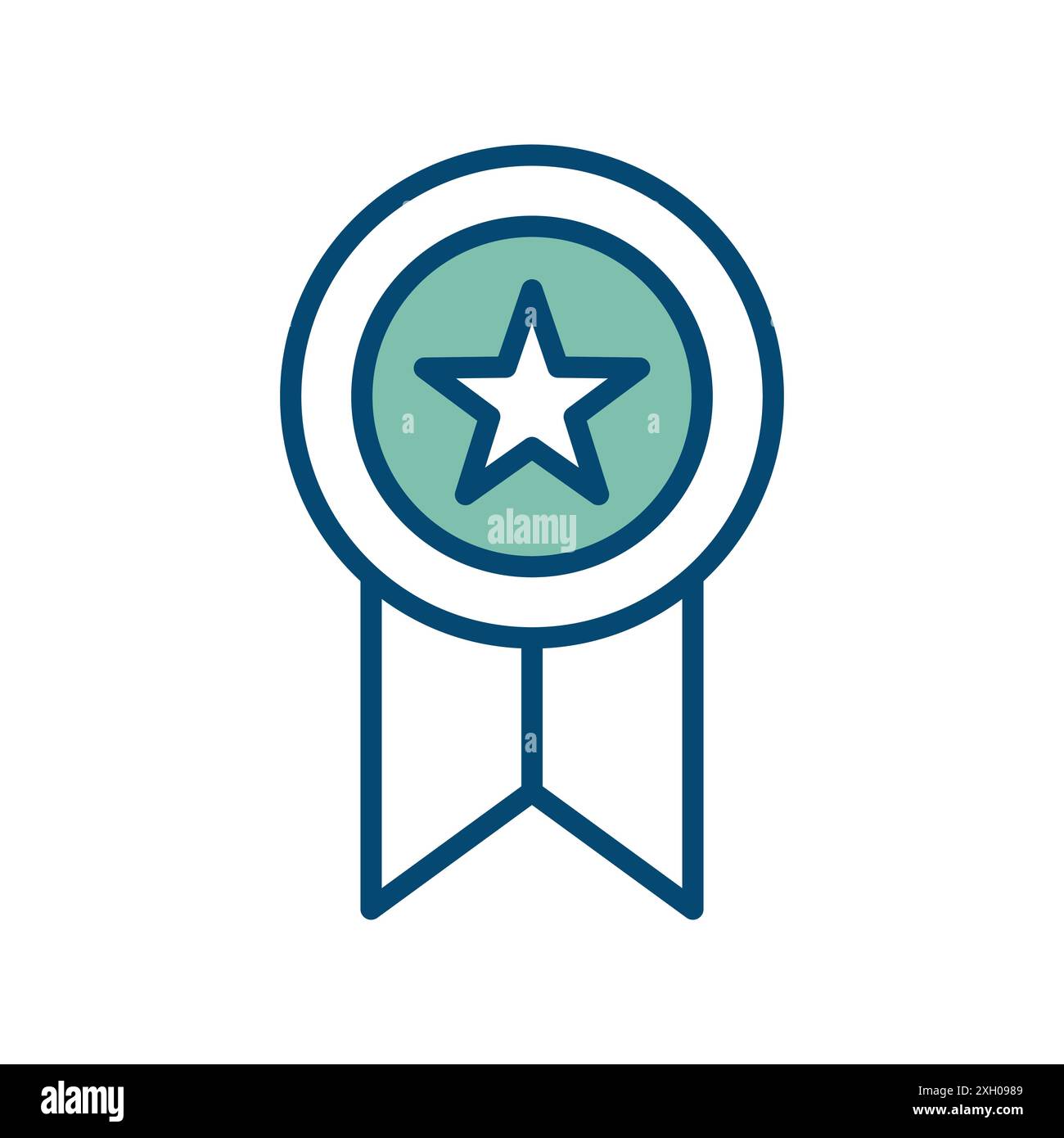 premio - modello di disegno vettoriale icona medaglia su sfondo bianco Illustrazione Vettoriale