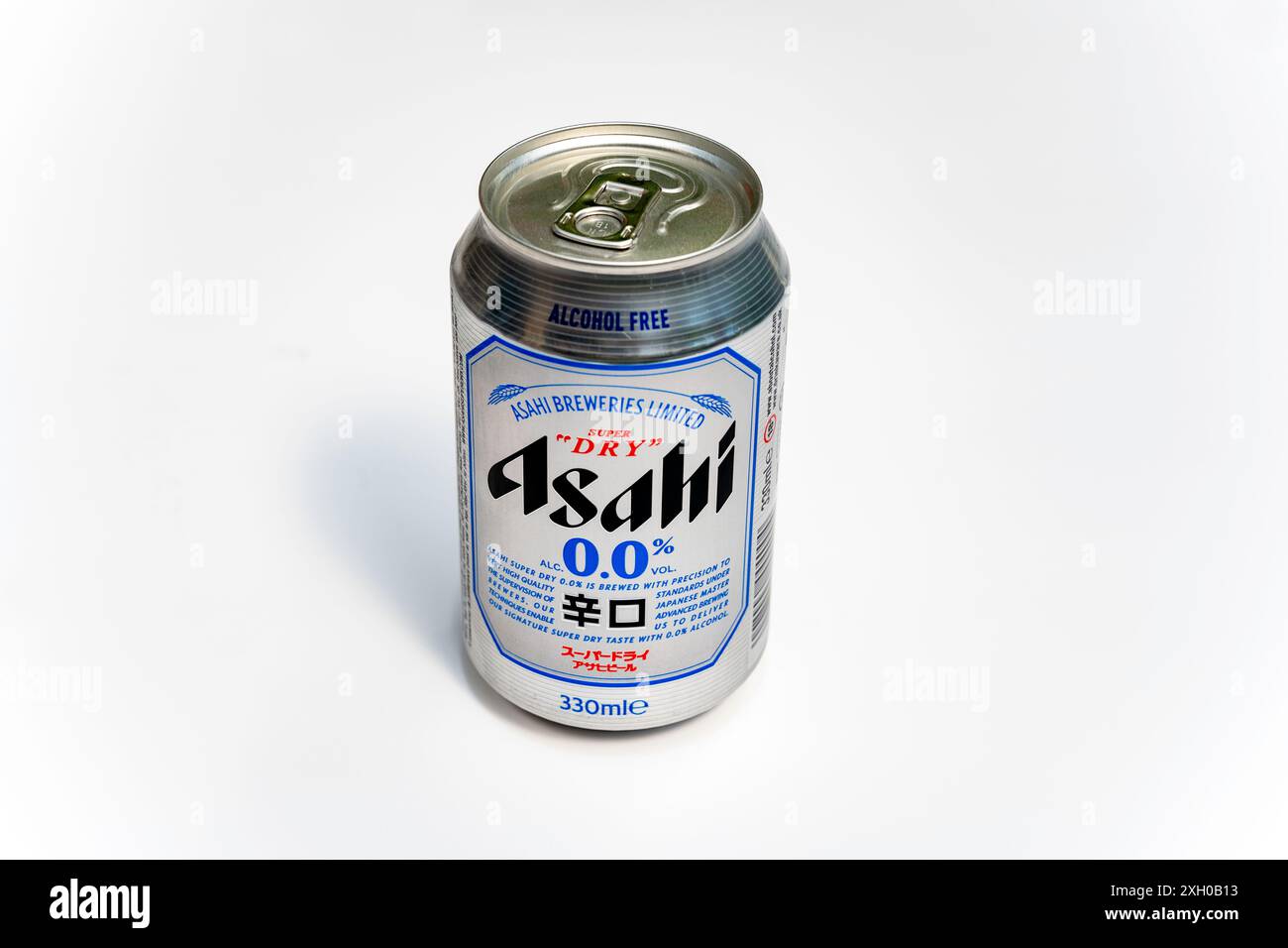 Birra Asahi super secca senza alcool Foto Stock