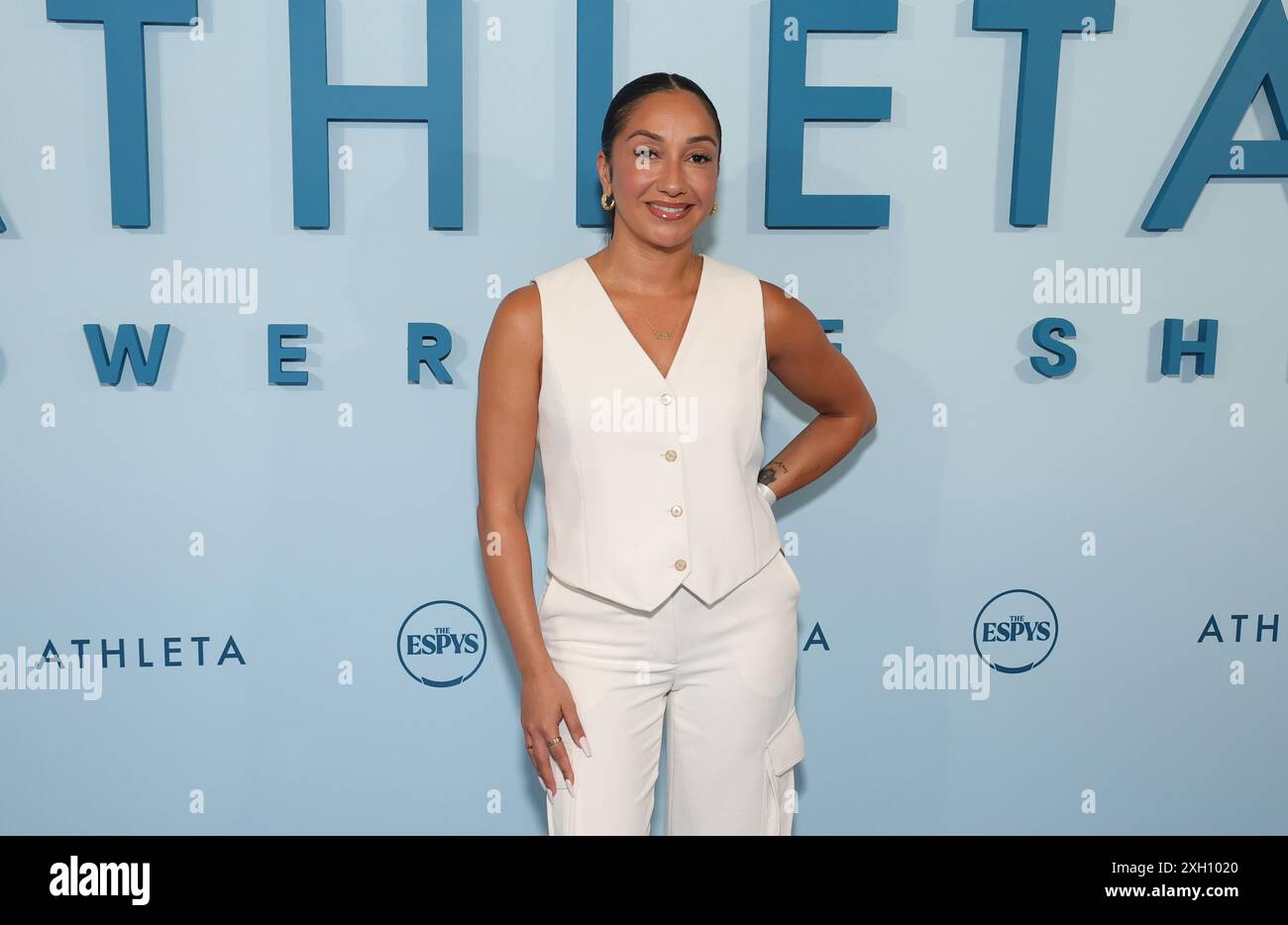 BEVERLY HILLS, CA - JULYE 10: Erin Patterson all'Athleta Power of She Luncheon il 10 luglio 2024 al Maybourne Beverly Hills di Beverly Hills, California. Crediti: Faye Sadou/MediaPunch Foto Stock