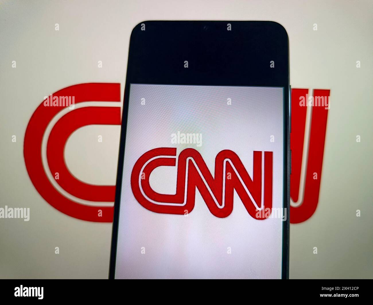 SUQIAN, CINA - 11 LUGLIO 2024 - illustrazione CNN to Lay Off staff, Suqian, provincia di Jiangsu, Cina, 11 luglio, 2024. Foto Stock