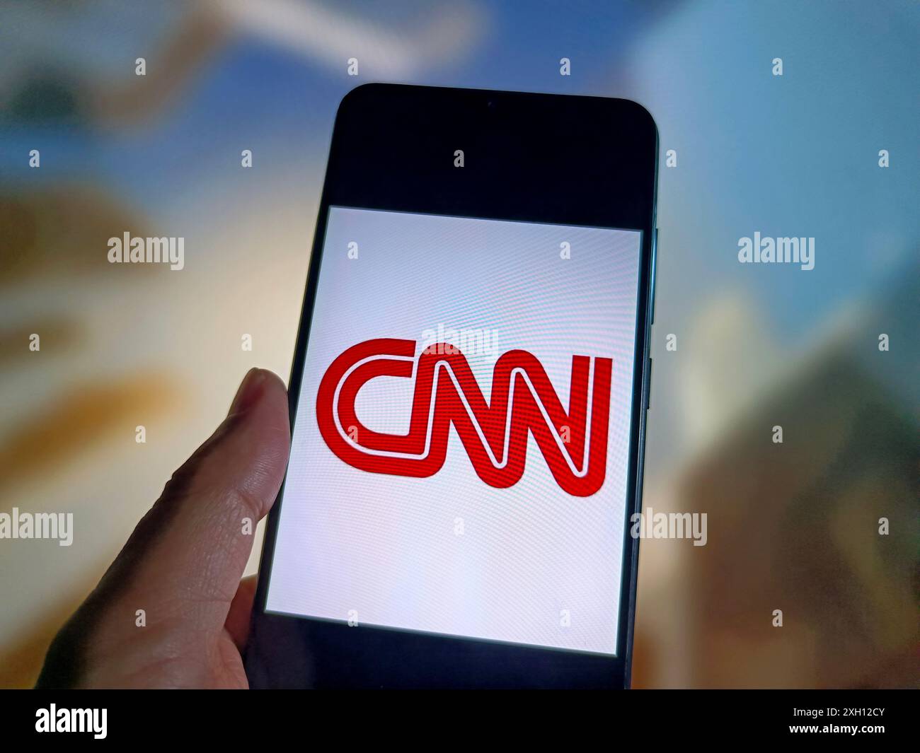 SUQIAN, CINA - 11 LUGLIO 2024 - illustrazione CNN to Lay Off staff, Suqian, provincia di Jiangsu, Cina, 11 luglio, 2024. Foto Stock