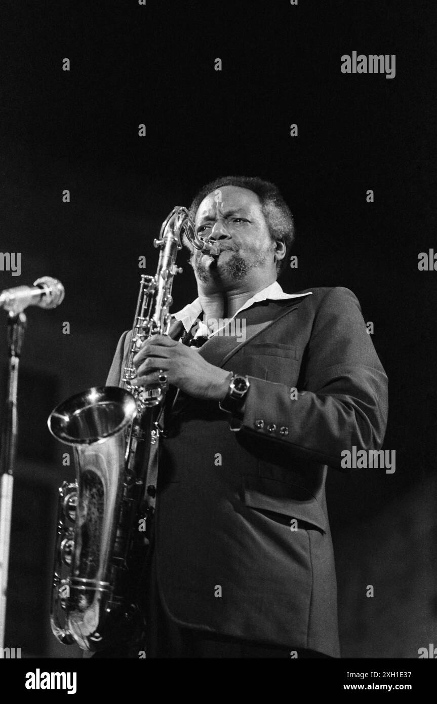 Jimmy Forrest e la Count Basie Orchestra al Salon de Provence jazz festival nel 1977 Foto Stock