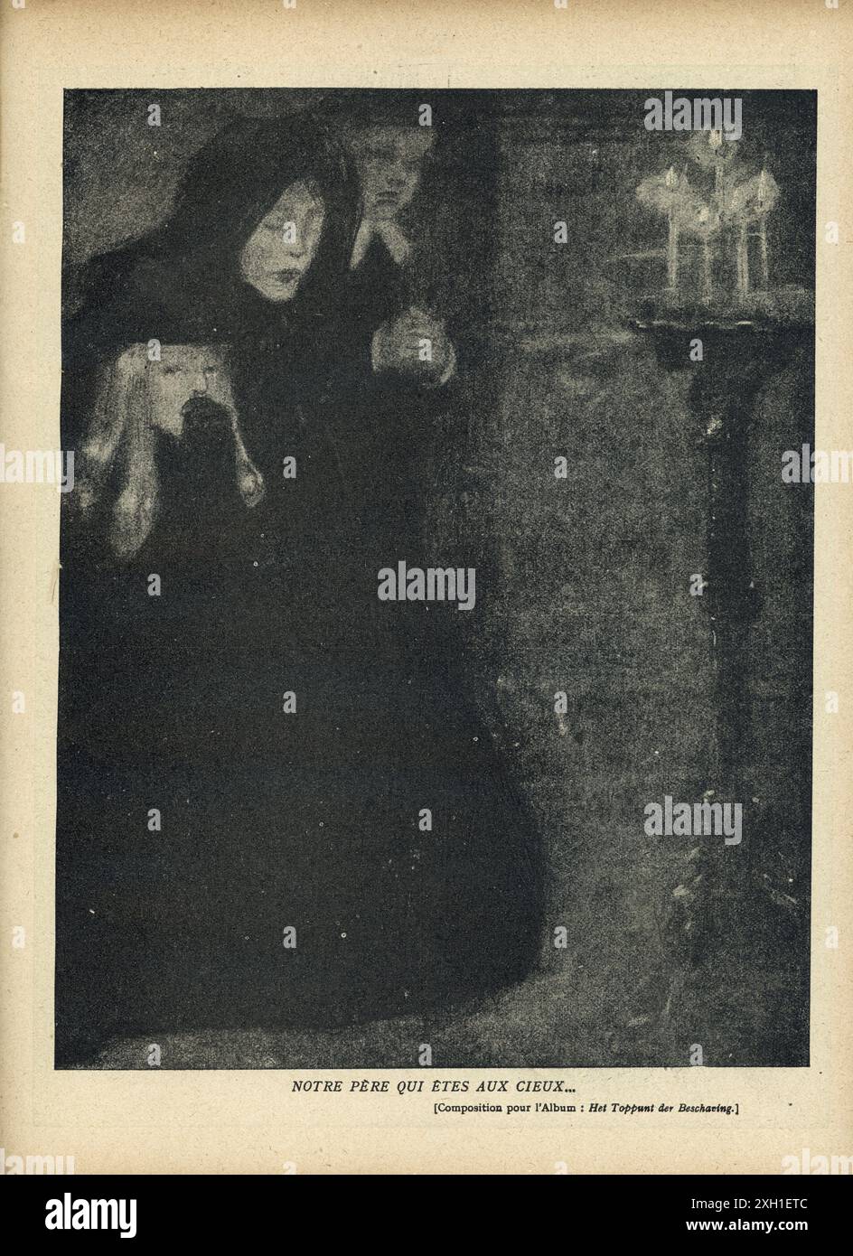 Disegno pubblicato sul settimanale satirico francese 'la Baionnette' n°32, il 10 febbraio 1916. Numero speciale illustrato da Louis Raemaekers. Foto Stock