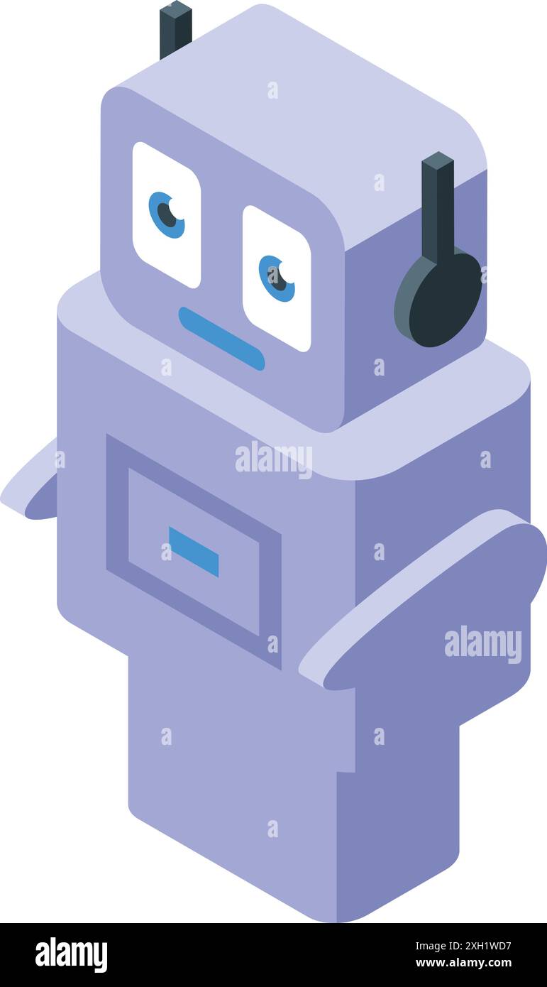 L'assistente ai è in ascolto e pronto a rispondere alle vostre domande e richieste Illustrazione Vettoriale