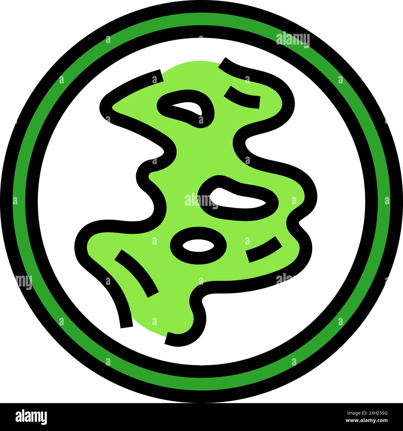 etichetta del prodotto antiodore avvertenza icona a colori illustrazione vettoriale Illustrazione Vettoriale