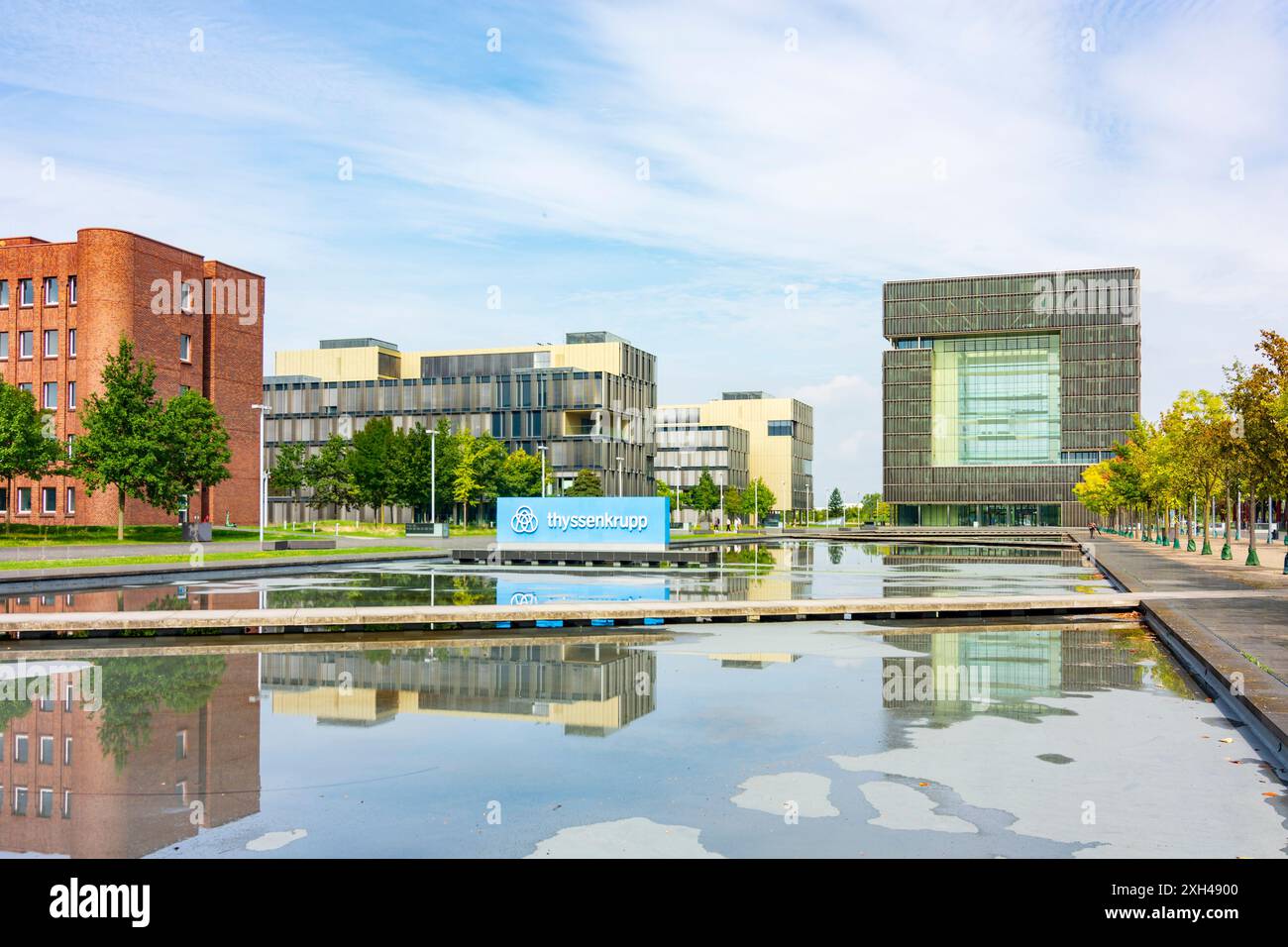 Essen: thyssenkrupp Quartier, ThyssenKrupp Headquarters in Ruhrgebiet, Nordrhein-Westfalen, Renania settentrionale-Vestfalia, Germania Foto Stock