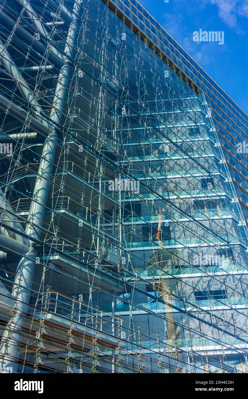 Düsseldorf: Grattacielo Stadttor a Düsseldorf und Neanderland, Nordrhein-Westfalen, Renania settentrionale-Vestfalia, Germania Foto Stock