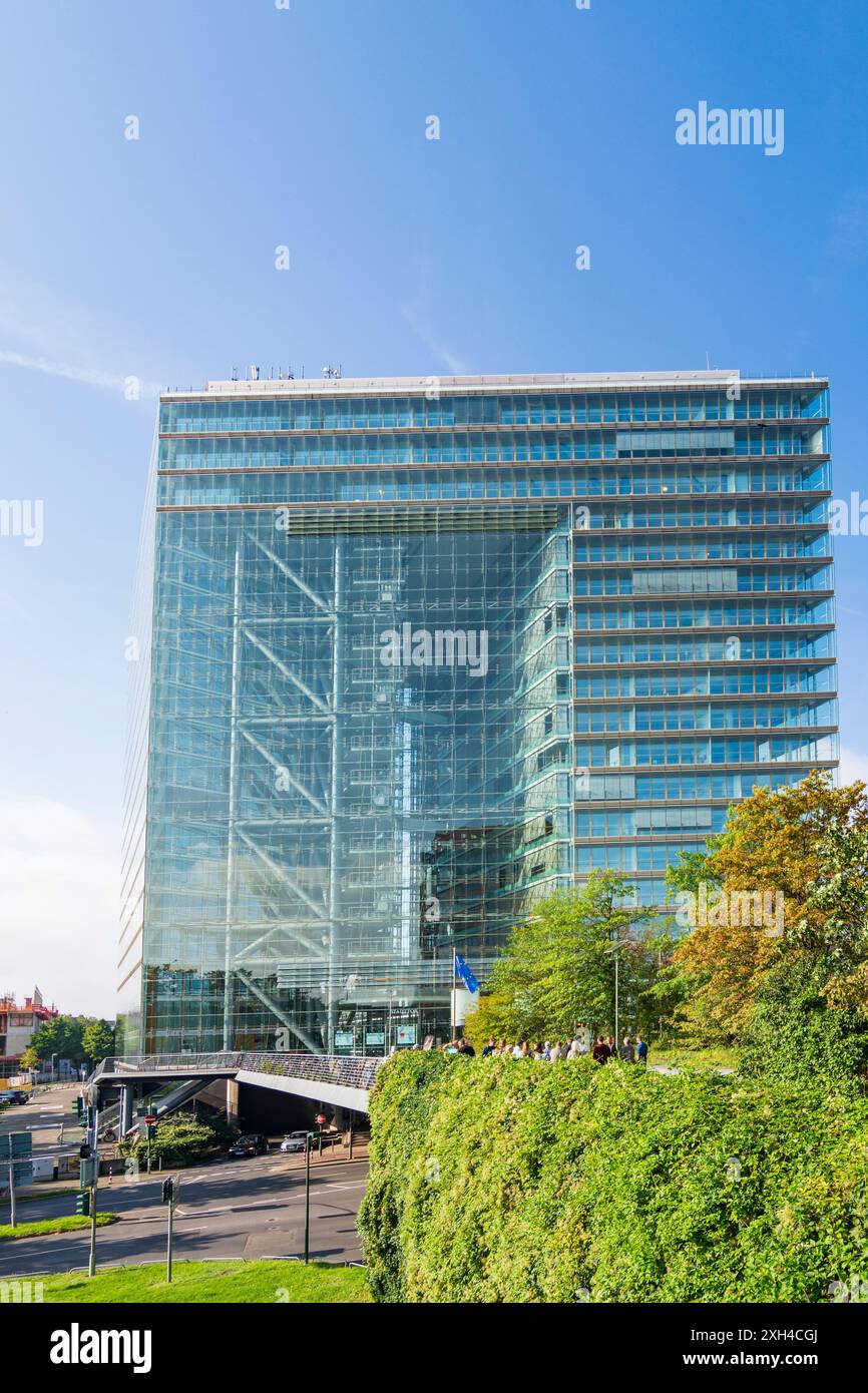 Düsseldorf: Grattacielo Stadttor a Düsseldorf und Neanderland, Nordrhein-Westfalen, Renania settentrionale-Vestfalia, Germania Foto Stock