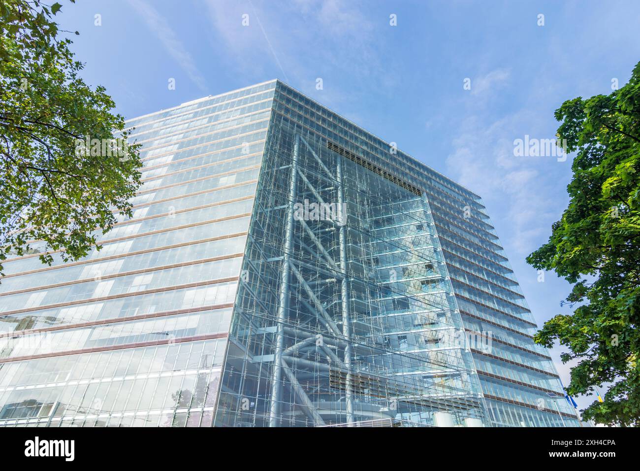 Düsseldorf: Grattacielo Stadttor a Düsseldorf und Neanderland, Nordrhein-Westfalen, Renania settentrionale-Vestfalia, Germania Foto Stock